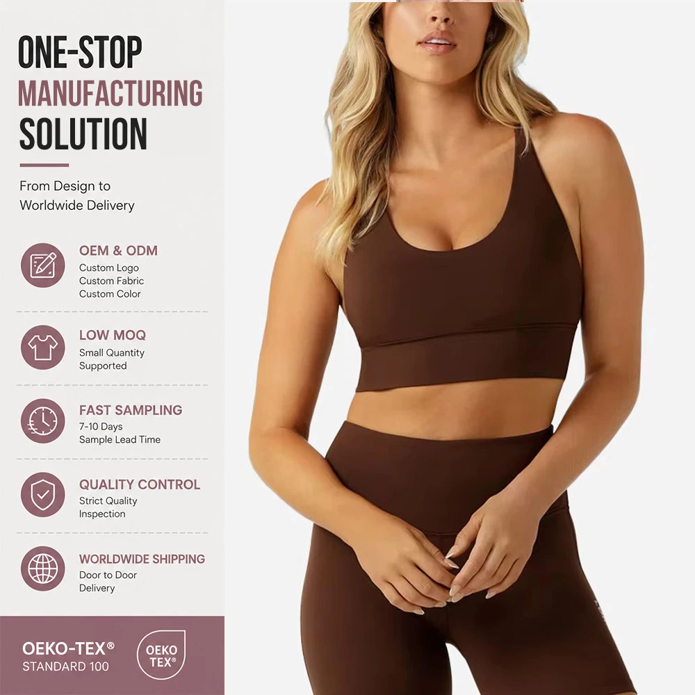 High Quality Strappy Breathable Casual Gym Fitness Sportswear Yoga Sports Bra