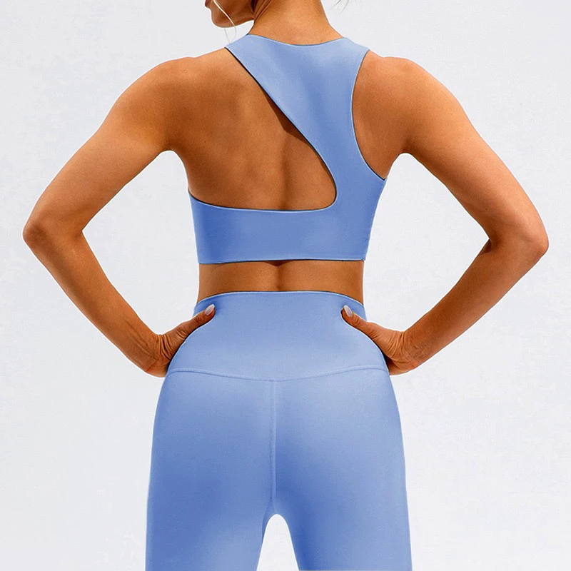 SHINBENE High Neck Yoga Fitness Plus Size Workout Crop Tops Sexy Halter Neck Gym Women Sports Bras