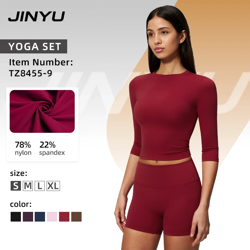 Womens Yoga Set Breathable High Waist Adjustable XL Solid Lightweight Outdoor Fitness Activewear Set