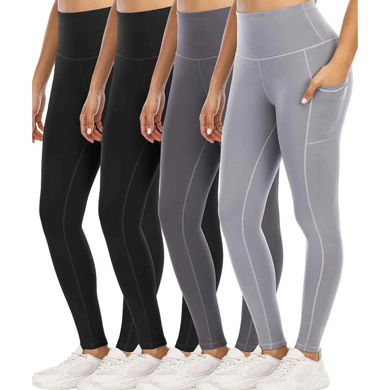 Women's High Waist Yoga Set | 2-Piece Sports Bra and Leggings with Side Pockets for Gym, Fitness & Training