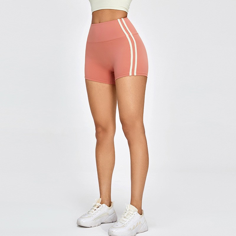 Sporty Yoga Shorts Women High Waist Tight Fit Butt Sculpting Fitness Running Shorts