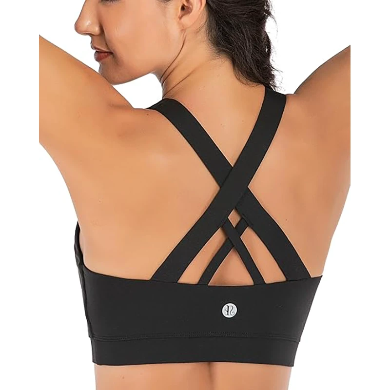 FH Running Naked Skin Without Underwire Sports Underwear Women's Explosive New Fitness Beauty Back Hollow Yoga Sports Bra