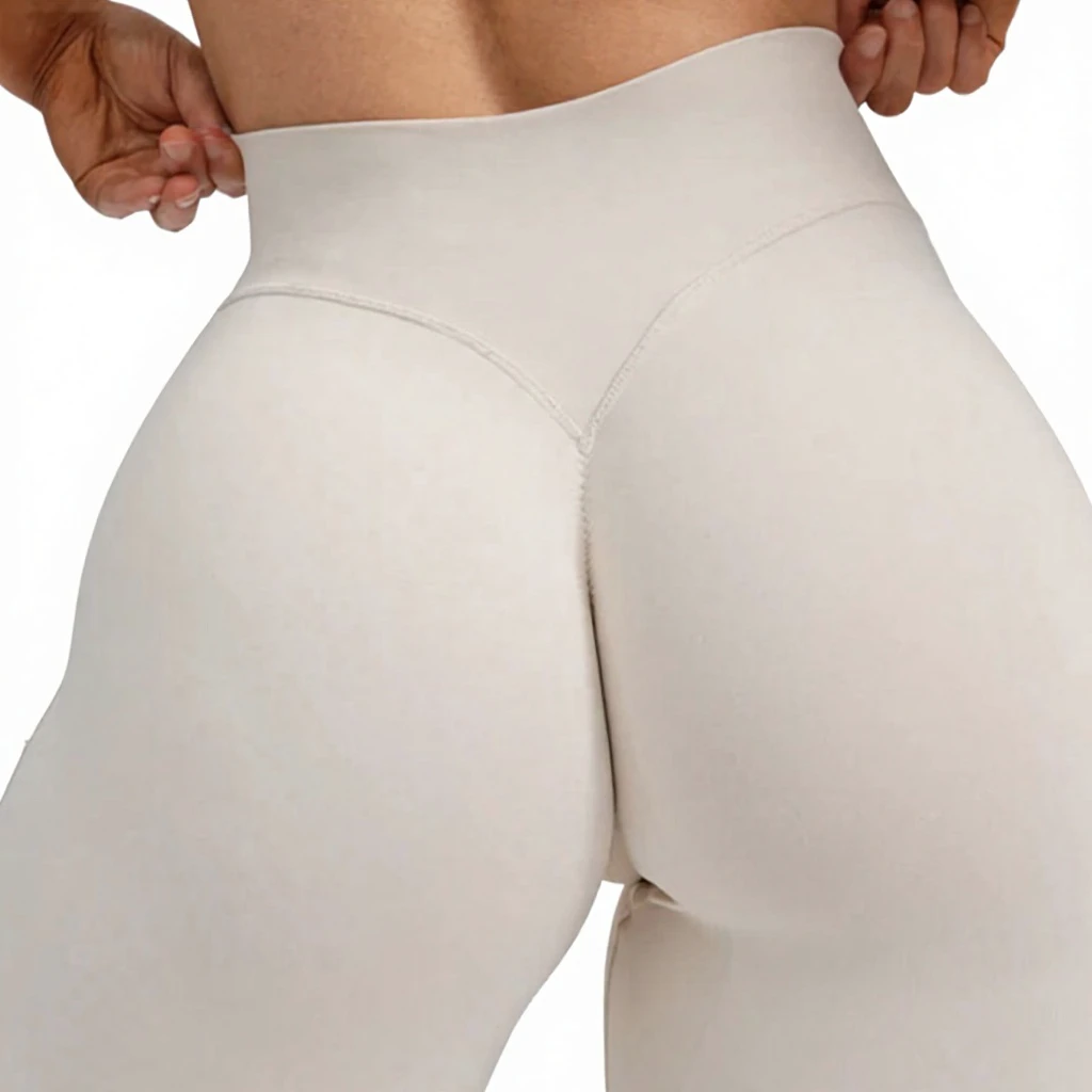 Women's Solid High Waist Yoga Leggings Four-Way Stretch Quick Dry Eco-Friendly ODM Supply Gym Wear