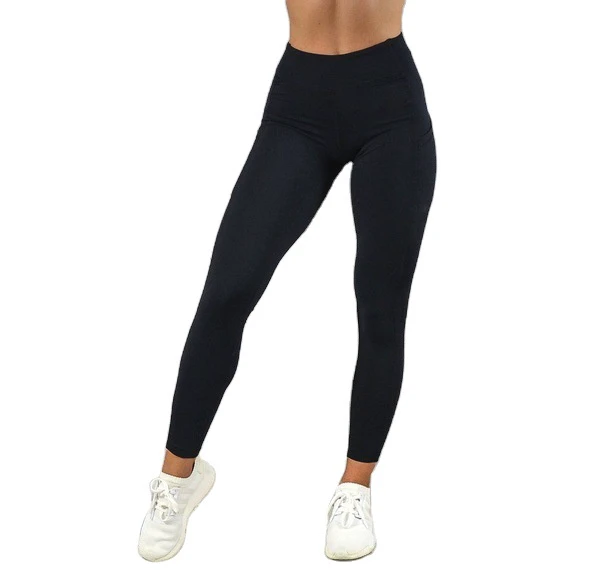 Factory Price Women's Waist Pocket Leggings Tummy Control Yoga Pants