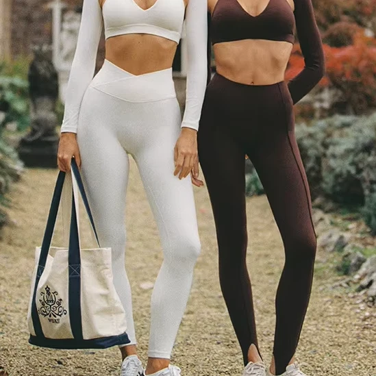 Ankle-Length Breathable Slim-Fit Sports Women's Butt-Lifting High-Waist Yoga Pants Wrinkle-Resistant Spandex/Nylon Fitness Pants