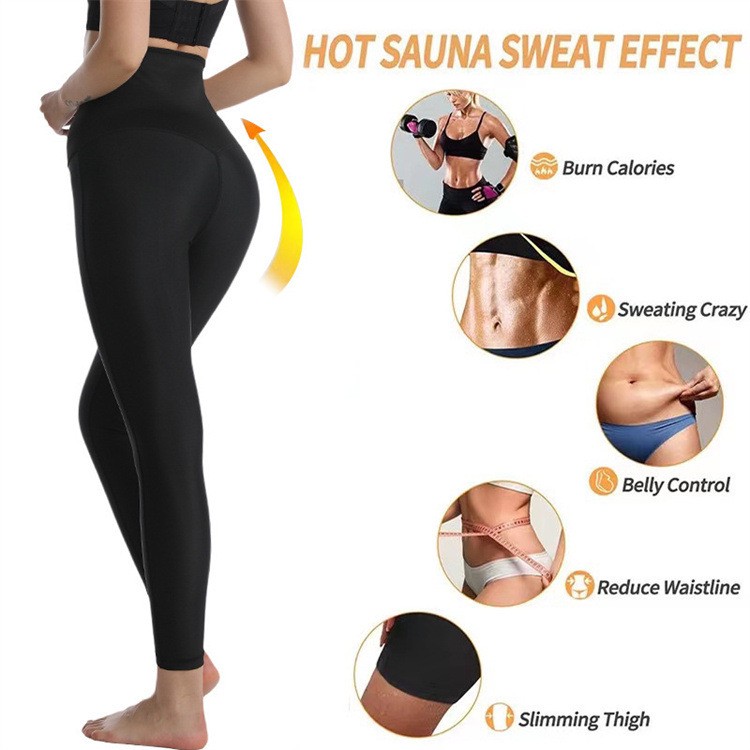 2025 New High Waist Trainer Leggings for Women Neoprene Yoga Pants Adjustable Hooks Customizable Elasticity Butt Sauna Suits