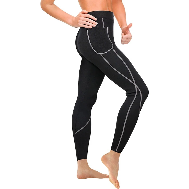 Body Shaper Neoprene Thermal Pants Workout Thermo Elastic Women High Waist Trainer Sportlegging Sauna