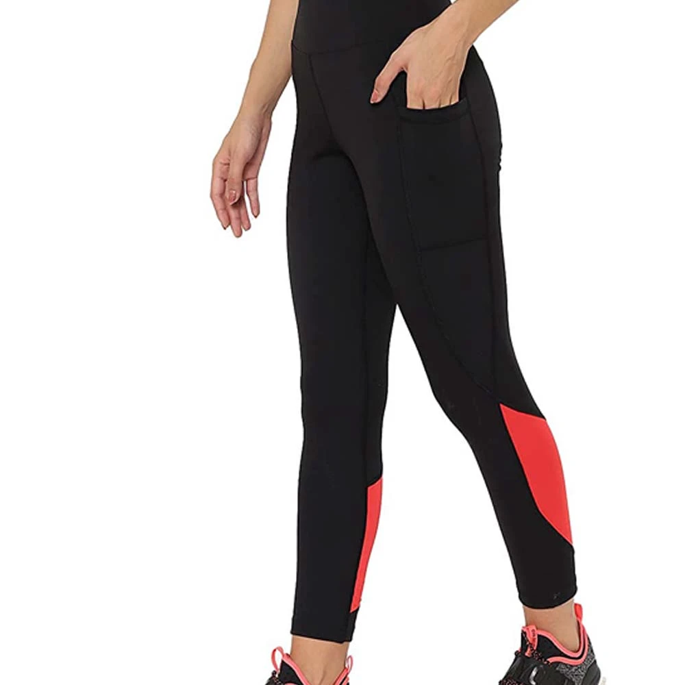 Breathable Eco-Friendly Yoga Leggings Women Solid Customizable Size Color Workout Elastic Waist Ankle-Length Four-Way Stretch