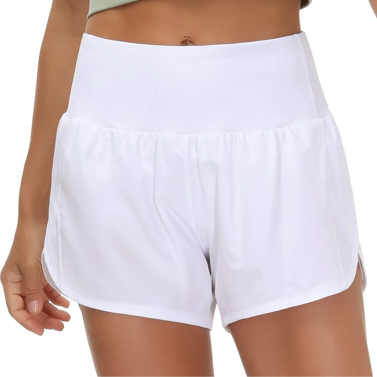 Women's New Outdoor Yoga Loose Fit High Waist Elastic Waist Anti-walking Quick-drying Sporty Shorts
