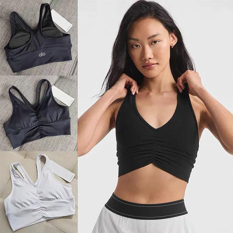 100% Polyester Running Corset Tops for Women Stylish Summer Brassiere Push-up Yoga Bras Plus Size Seamless Athletic Sports Bra