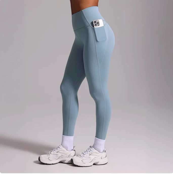 Wholesale Yoga Apparel Tummy Control Fitness Wear High Waist Plus Size Gym Pants Sports Yoga Leggings With Pocket For Woman