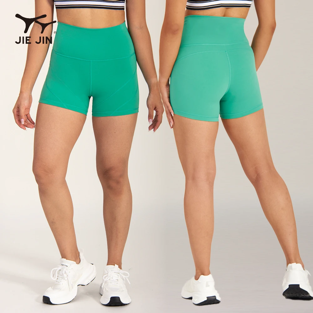 JIEJIN Manufacturer High Waisted Sports Tennis Warm-Up Shorts Women With Pockets for Balls Yoga Short