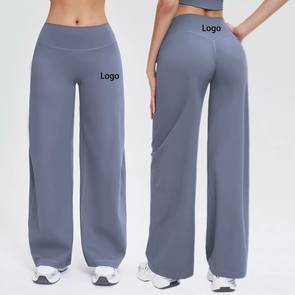 Newest V-shape Butt Lifting High Waist Yoga Pants Loose Fit Quick Dry Wide Leg Outdoor Yoga Wear Fitness Outfit Gym Leggings