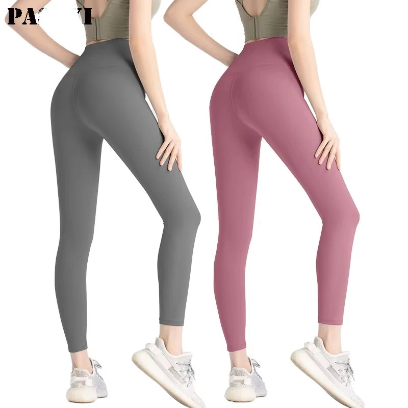 Women High Waisted Tummy Control Solid Color Sports Leggings 82.5% Polyester 17.5% Elastan Running Gym Yoga Yoga Pants