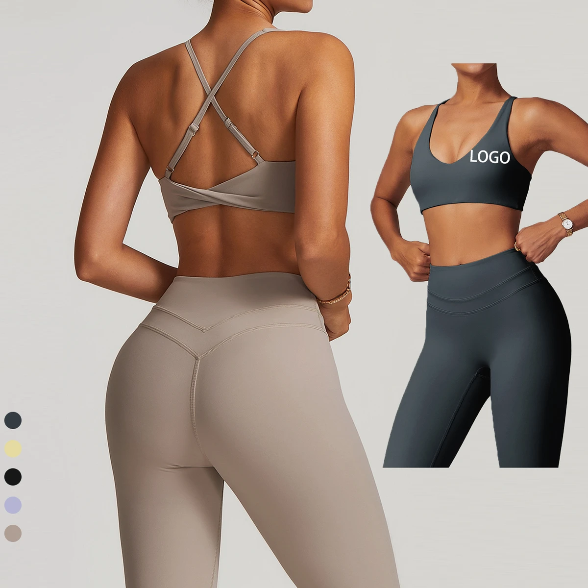 Wholesale Hot Sexy Custom Yoga Bra Fitness Tank Top Running Adjustable Strap Twist Sports Bra Shaping Sports Bra for Women