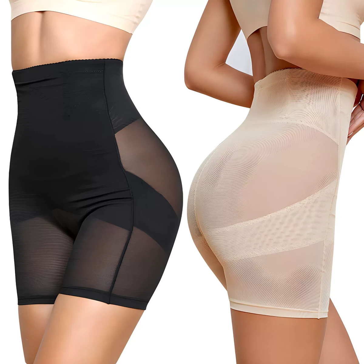 OEM Wholesale High-waisted Compression Shapewear Scrunch Butt Tummy Control Shaper Butt Lift Body Shaper Short