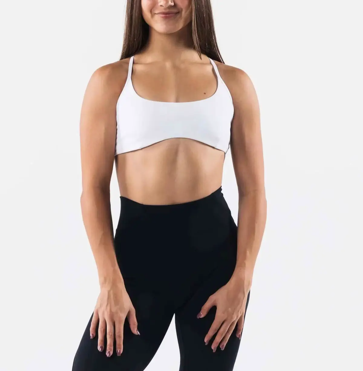 Unique Design Women Fitness Yoga Apparel Gym Sports Bra High Support Fitness Training Cross Back Bras