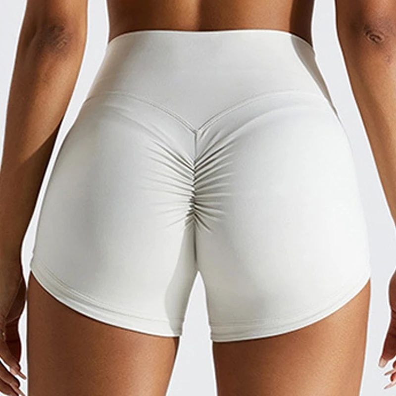 High Waist Yoga Shorts Women Tight Hip Lift Short Leggings Women Solid Color Sport Gym Shorts