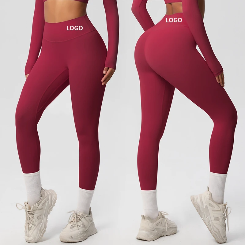 Seamless Tights Custom Logo Woman Yoga Leggings High Quality Tight Sports Alphalete Leggings For Women