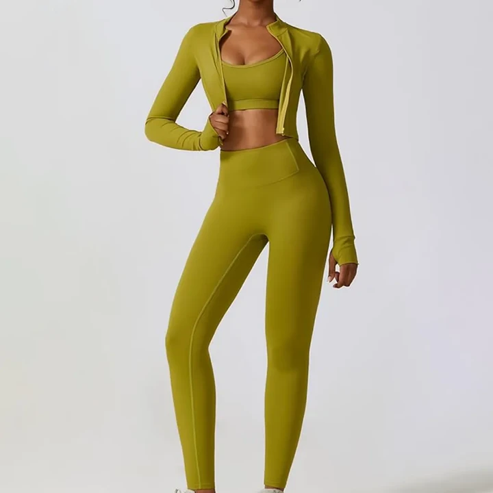 Women's Workout Sets 2 Piece Yoga Bra & High Waist Stretchy Pants Solid Color Seamless Leggings Yoga Sports Set Lad