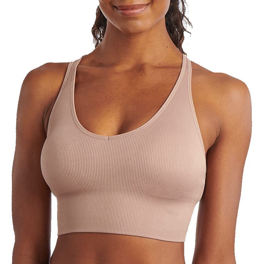Women's Plus Size Comfortable Sports Bra Breathable Seamless Wireless Bra Front Closure Adjustable Straps Wireless Bra