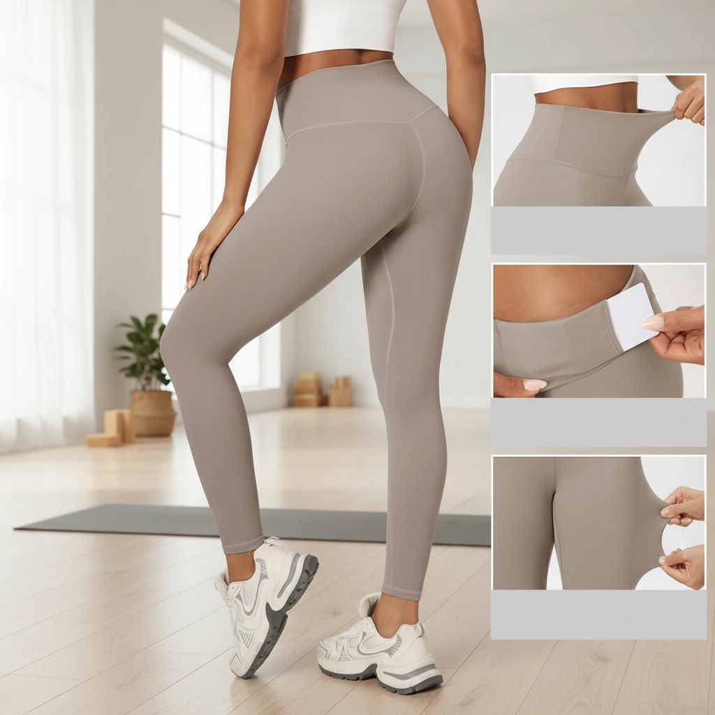 Yutuo Sports Fitness Women High-Waist Elastic Tight Pants Butt Yoga Shorts Legging Solid Spandex/Nylon Lightweight Breathable