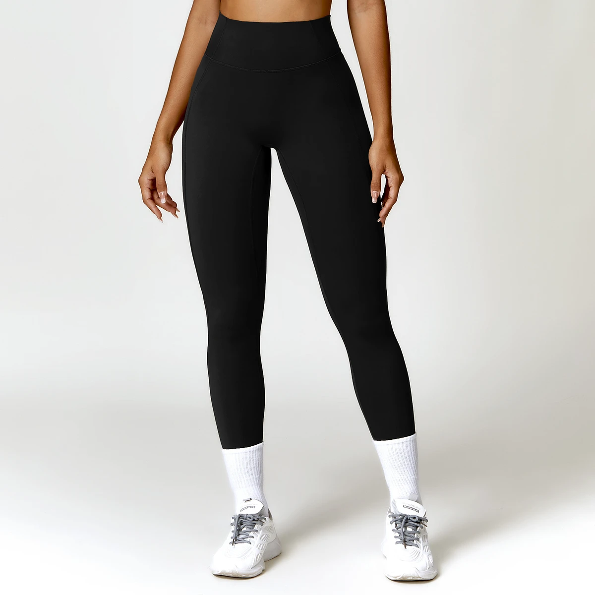 Women's High Waist Yoga Pants Solid Pattern Butt Lifting Speed Dry Fitness Activewear Tight Pilates & Running Sports Leggings