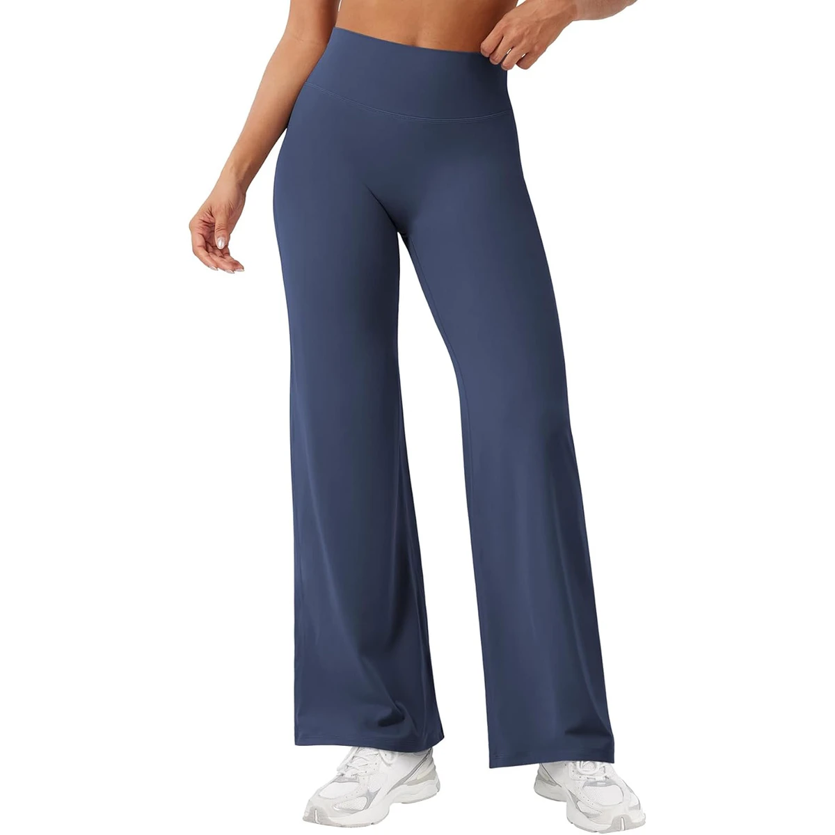 Custom Breathable Nylon Spandex Yoga Flare Pants High Elasticity Wide Leg Workout Leggings for Women Gym Wear