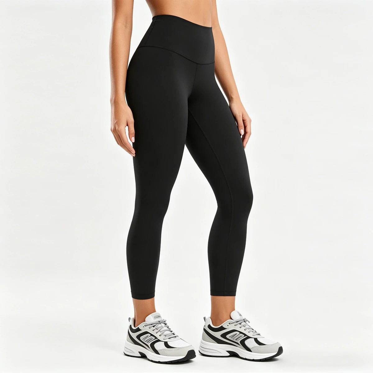Skin Friendly Stretch Bamboo Cotton Workout Yoga Pants Gym Leggings for Women High Waist Sports Leggings