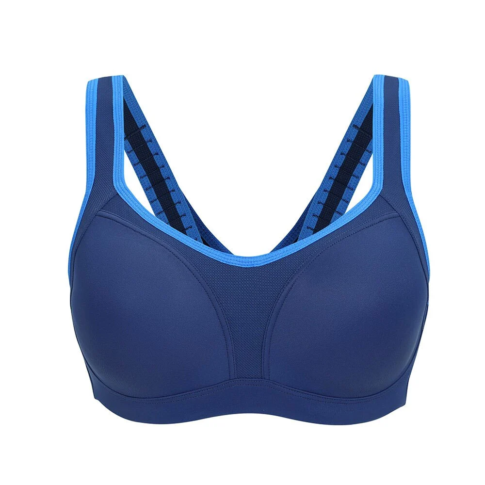 New Women's Breathable Sports Bra with Backless Straps Front Logo Medium Support for Workout Gym Yoga