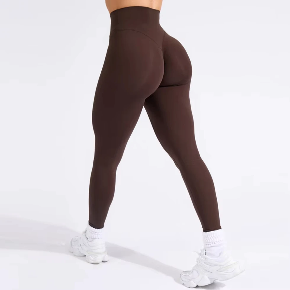 Custom Women's High-Waisted Plus Size Active Yoga Leggings-Quick Dry Breathable Four-Way Stretch Scrunch Butt V-Shape Front