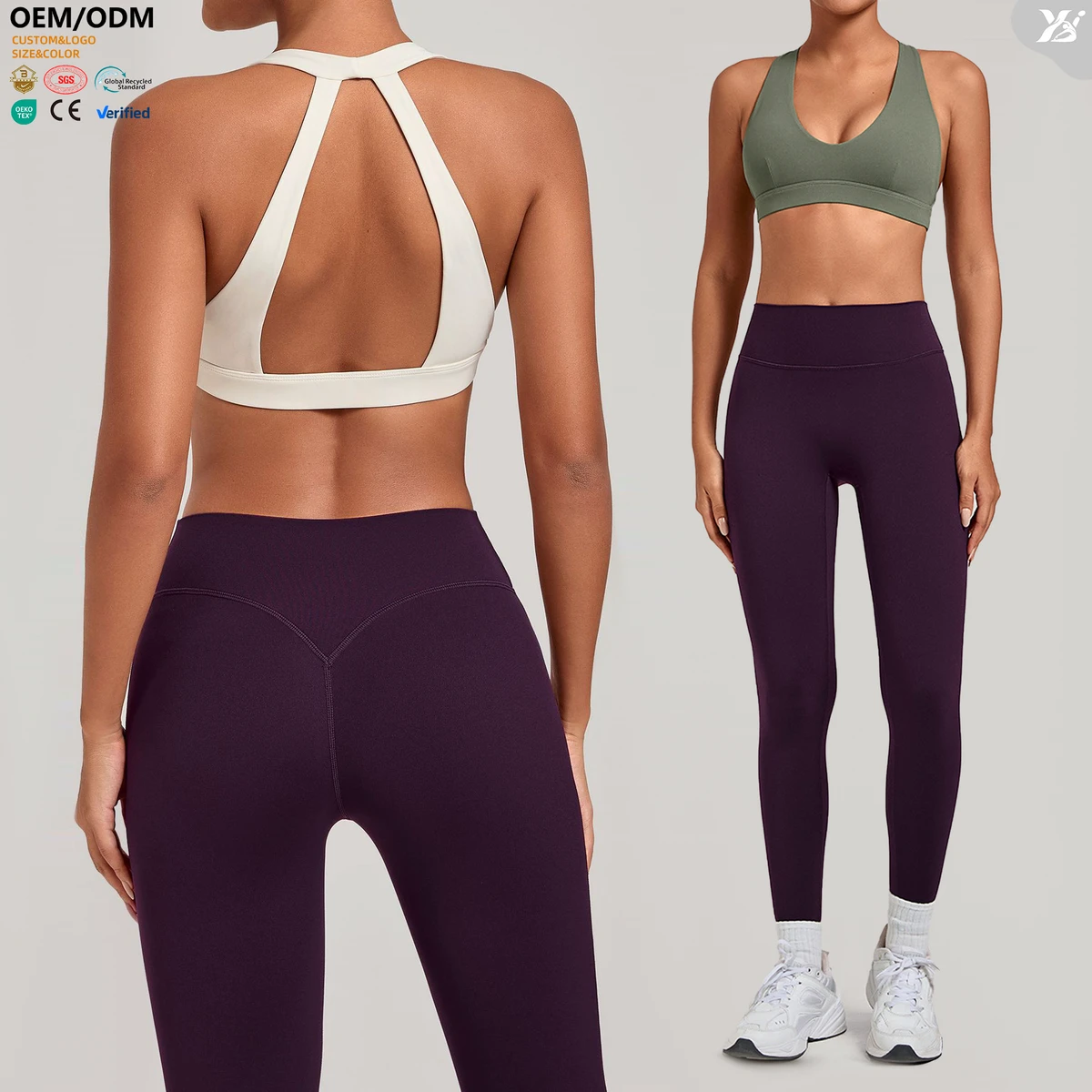 XW-75166 Elastic Backless U Neck Padded Workout Bra Breathable Gym Clothing Activewear Yoga Push up Fitness Women Sports Bra
