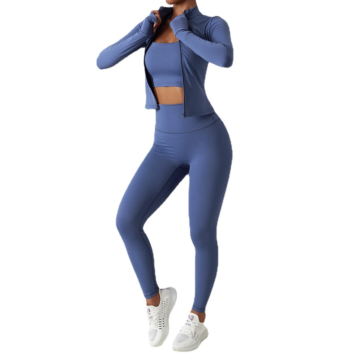 Women's Plus High Waist Elastic Waist Hip Lifting Ankle-Length Breathable Seamless Fitness Yoga Leggings Outdoor Cycling Sports