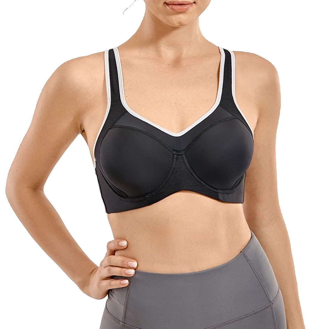 Women's High Support Seamless Sports Bra Custom Material Size Breathable and Light Weight Comfortable Sleeveless Fitness Wear