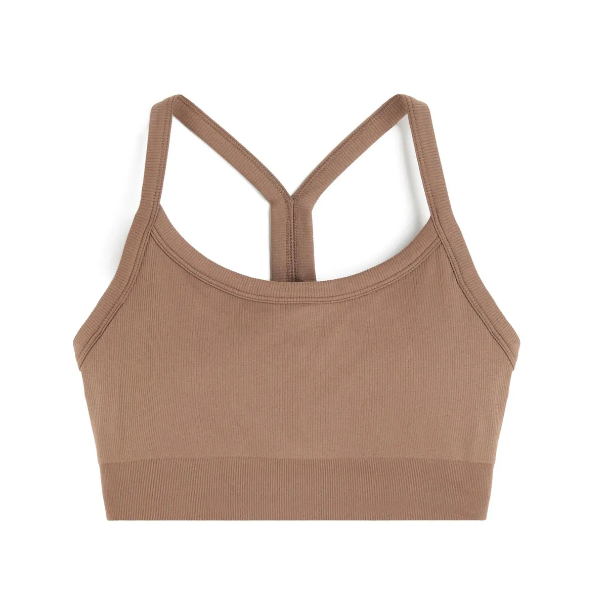 New Custom Logo Seamless High Support Push up Plus Size Active Wear Cross Yoga Top Women Padded Sport Bra