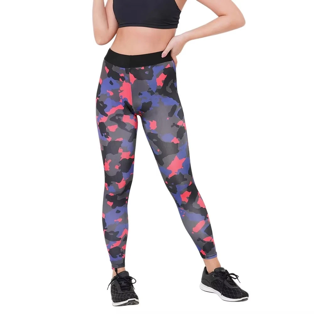 Hot Sale Women Fitness Leggings High Waisted 4 Way Stretch Polyester Spandex Running Yoga Pants for Gym Wear