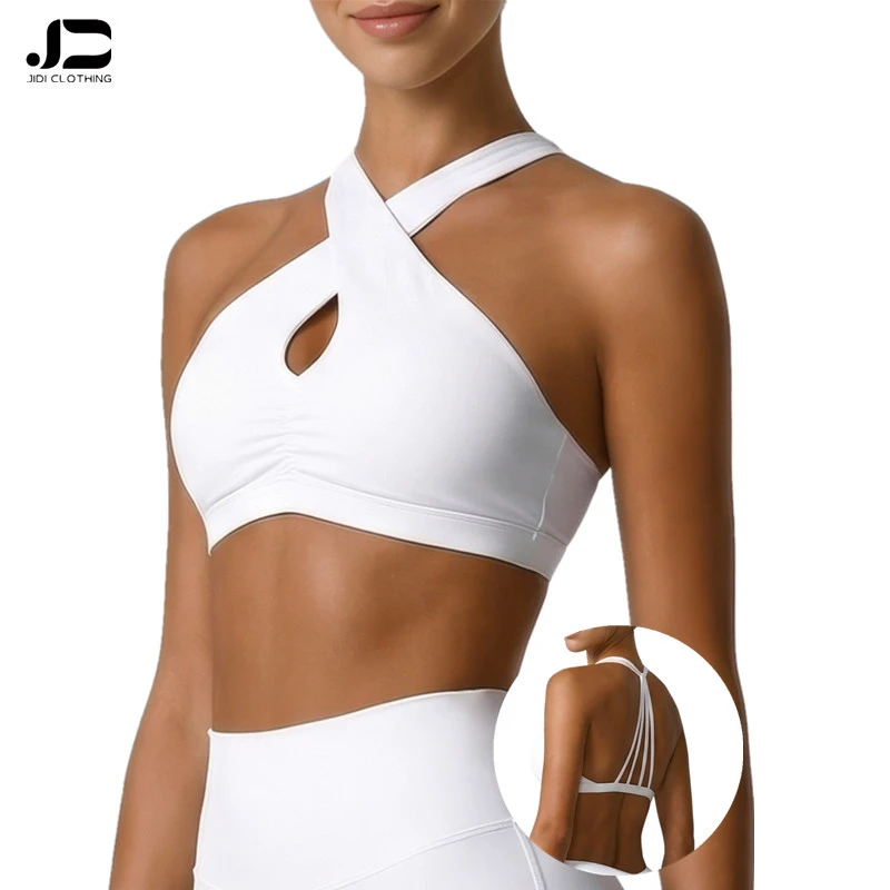 Breathable Automatic Cutting Sports Underwear Women Sport Halter Halter Bra Fitness Yoga Running Speed Dry Comfortable Bra