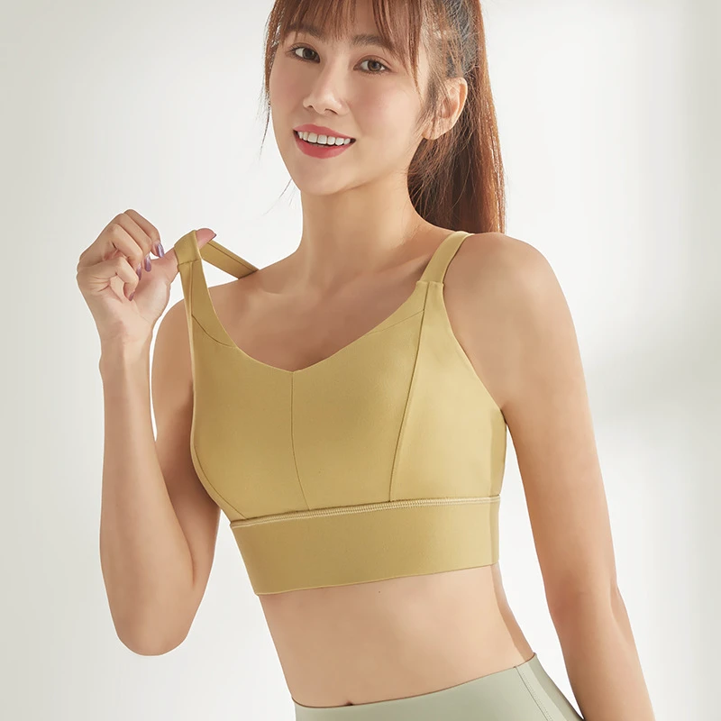 High Support Sports Bra for Women Fitness Running Yoga Push-up Beautiful Back Non-adjusted Straps Yoga Bra