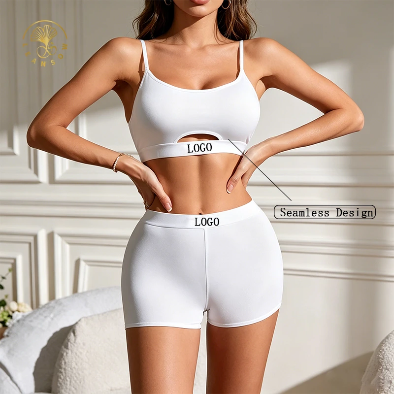 Manufacturer Quick Dry Shorts Set Running Fitness Women's Seamless Sports Bra Adjustable High Support Top Soft Custom Sports Bra