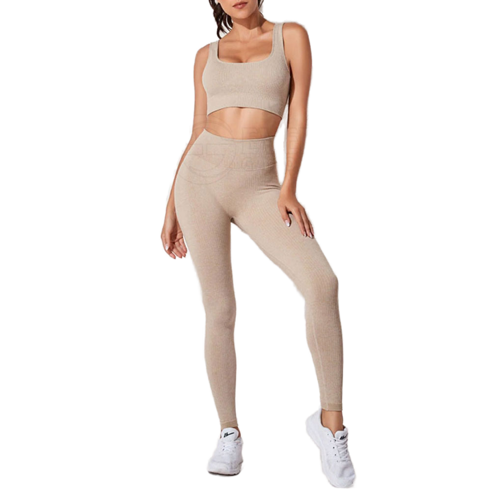Premium Women Yoga Set Sports Bra and Leggings Seamless High Waist Fitness Gym Set