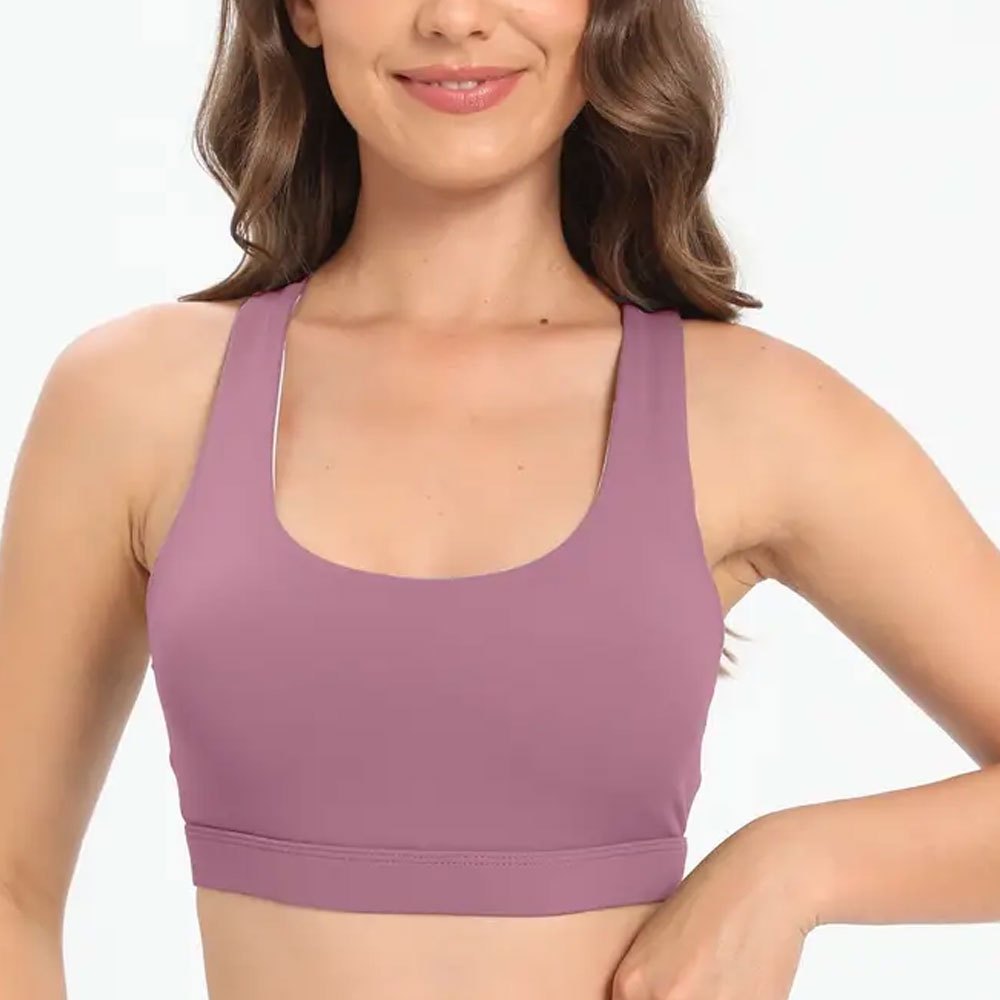 Premium Quality Women Sports Bra Spandex/ Nylon Made Women Seamless Gym Clothing Sports Bra