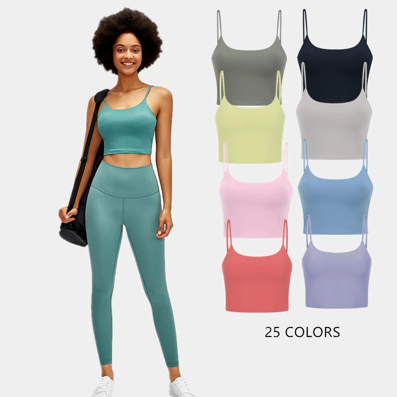 Private Label Clothing Custom-blank-sports-bras Light Support Brushed Fabric Comfortable Custom Women's Sports Bra