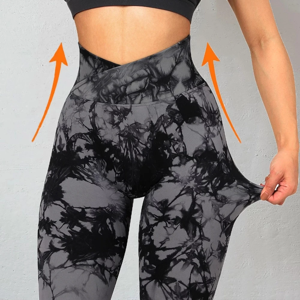 Women's High-Waisted Butt-Lifting Yoga Pants Quick-Dry Fitness Breathable Outerwear Tight Sports Leggings for Running