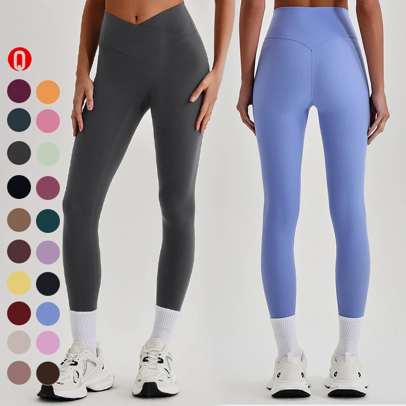 Custom New Gym Sweatpants Women Fitness Leggings High Waist No Front Seam Yoga Pant Running Workout Sports Leggings For Women