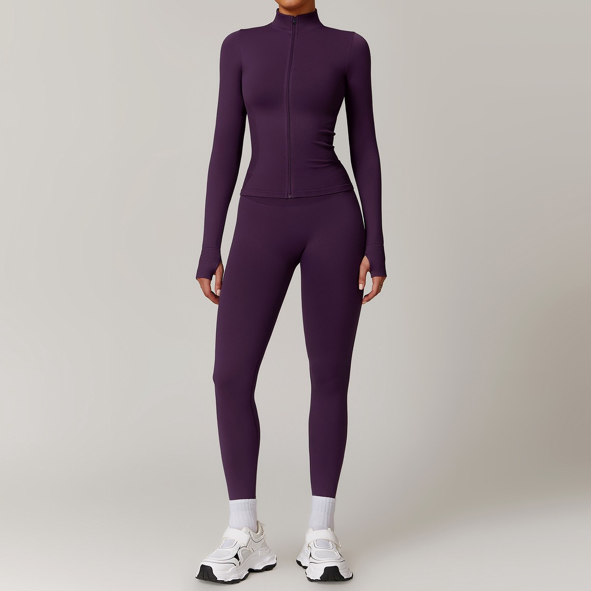DTL Quick-drying Tight Longsleeved Yoga Suit Outdoor Running Slimming Fitness Pants Sports For Women
