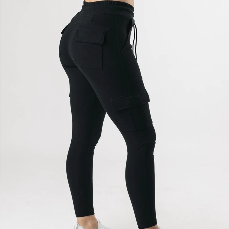 Women's Custom Joggers Tapered Leg Cargo Pants High Waist Quick Dry XL Size Winter Summer 89% Polyester 11% Spandex Loose