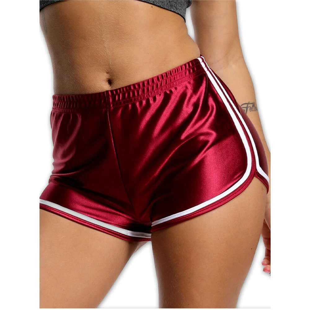 Wholesale Women Booty Dolphin Shorts Sports Gym Workout Yoga Elastic Waist Slim Hot Yoga Shorts
