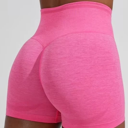 YanRuo Plus Size Waterproof Breathable Seamless High Waist Workout Butt Lifting Yoga Shorts Tight Women Sportswear Elastane