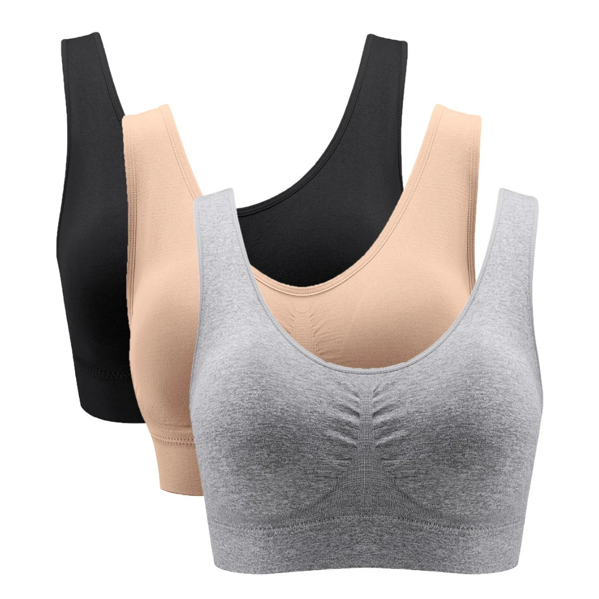Shiweizi European American Sports Bra Breathable Seamless Removable Breast Pad Comfortable Push-Up Outer Wear For Small Breasts