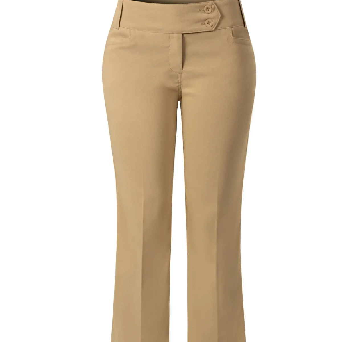 Hot Sale Custom Design Women Mid Waist Elegant Wide Leg Casual Trousers Pants 100% Cotton Breathable Lightweight High Quality